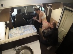 Tattooed Czech milf picked up and stuffed with hard cock