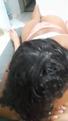 Falling with His Mouth on the