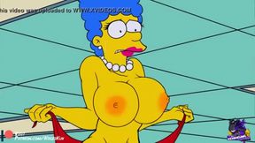 Huge-Titted March Simpson Shows Off Her Melons in Anime Glory