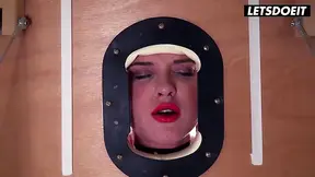 Slim blonde gets a sensual massage