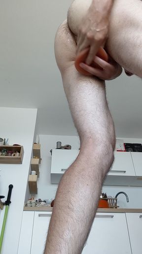 Fisting Myself Standing up