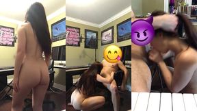 latina chiquita con culo rico mamando verga rico hasta tragar la leche - latinos puercos