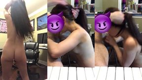 latina chiquita con culo rico mamando verga rico hasta tragar la leche - latinos puercos