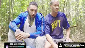 Curious Str8 Hunks Skyy Knox & Tony Dangelo Fuck In The Woods - French Subtitles