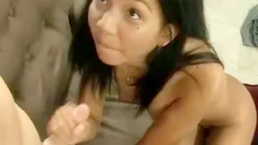 Latina loves to masturbate cock and suck