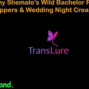 English Audio Sex Story - Tall Ebony Shemale's Wild Bachelor Party - Huge Cock Strippers &amp; Wedding Night Creampie - 3