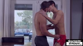 SOUTHERNSTROKES Twink Aiden Ward Mounts Jackson Reed On His Hard Meat