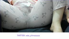 MASTURBATE WITH PAJAMA- RUBBING PUSSY WITH PAJAMA