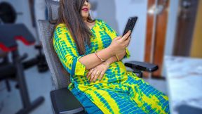 18+ Hot Indian stepsister first time fucked hard with Younger stepbro on Chair, she got hot cumshot on Hairy pussy.