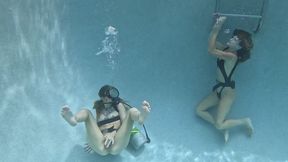 Handcuffed To the Pool Ladder: Distracted by Despair with Jasper and Nathalia 1080p