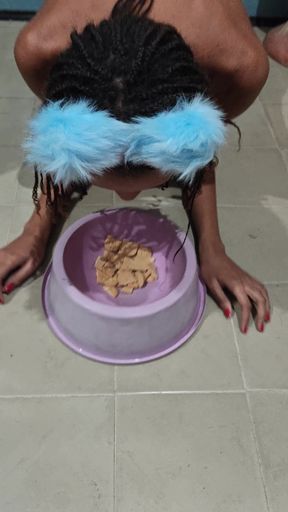 Submissive Eating Treats and Barking