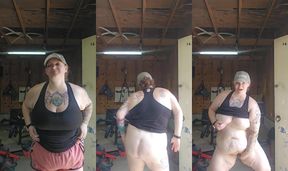 Post-Workout Dance: BBW MILF's Irresistible Tease