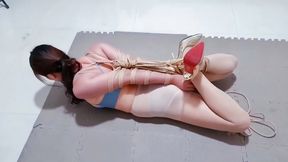 CFT0011 BONDAGE ELBOW EXTREME STRETCHING HOGTIE BALLGAGGED VIBRATOR BOUND ORGASMS HUMILIATION STRUGGLING DOMINATION SLAVE TRAINING