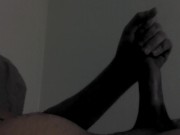 Stroking big cock to Carmen Valentina