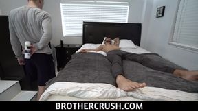 Step bro shoves his cock in my mouth pov