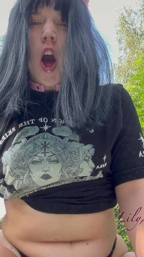 Goth Rides Your Cock with Ahegao Face