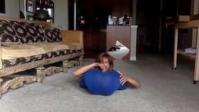 Ginger Teases and Plays with Herself in Blue - Wet and Wild Fun for Adults!