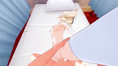 Watch this perky-titted blonde take a hard pounding POV-style in this cartoon hentai