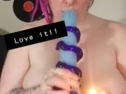 Miss Vaga BBW Punk  Bong Smoking and showing tits and belly snapchat premium