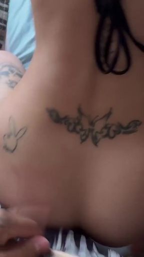 Date with stranger ends in fucking in my boyfriend's apartment, after he left me standing in the cafeteria   Clip 3