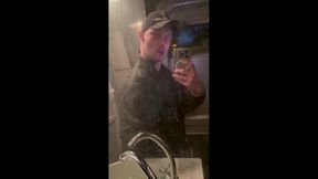 Kinkysirius in Chav Scally Outfit in the Most Dirty Train Toilet