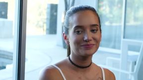 Black-Haired Beauty Yields to Intense Outdoor Interracial Desire