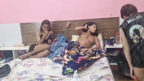 gravida observa marido fodendo cu das amigas.