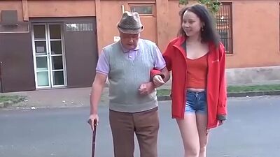 Horny grandpa first teen sex