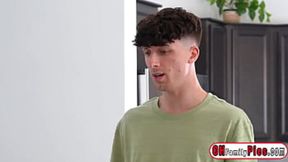Stepbro gets a wet and sloppy fresh blowjob