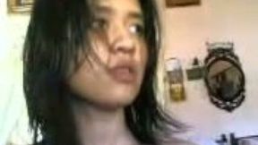 Lovely Malay teen girlfriend fucked after the shower