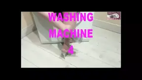 Foot worship in the washing machine