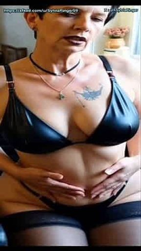 Sylvia Ringer : stockings tease