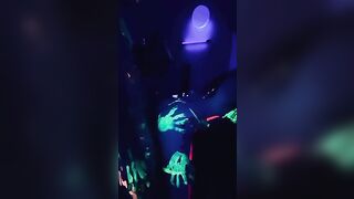 Blacklight Fun with a Slutty mom