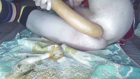 A big dildo in my asshole, again  NO AUDIO