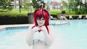 Summer Rias Gremory Pool Tease