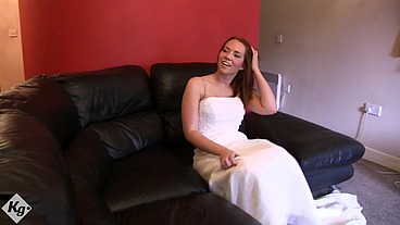 Naughty Redhead Swinger Fucks In Her Wedding Dress
