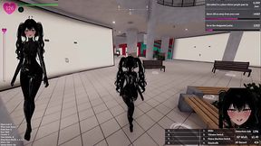 Secret Flasher Manaka - Veronica in mall