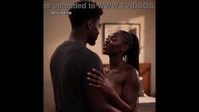 African milf gets fucked hard in public by a random old man