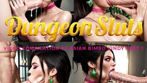 Slutty Asian college-aged Cindy deepthroats and sucks massive cock