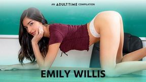 ADULT TIME - Emily WIllis COMP, Creampie &amp; Rough Sex