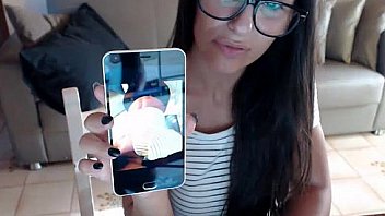 Petite Latina Danika Mori strips down and shows off her perky tits on