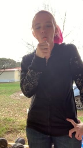 Smoking Milf With Tits Out - Nothing Turns Me On Like You Stroking Your Hard Cock