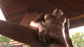 Ebony Tranny Beauty Kawanna: Exposing Perky Boobs & Mega Shecock!