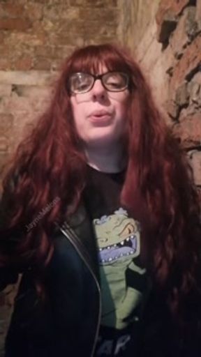 Smoking redhead goth. Smokey tongue