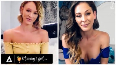 Thirsty Emma Hix And Stepmom Cherie DeVille Share Their Wet Pussy On Cam