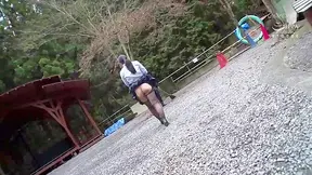 Public Enema Shame – Japanese Beauty Humbled in the Wild Forest