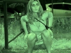 Night Vision Catches This Hottie Pissing In Public