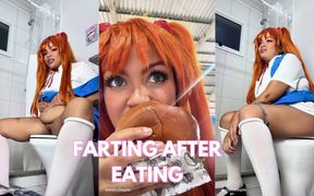 Fart Explosion After Cosplay Con Stuffing Bloated Belly