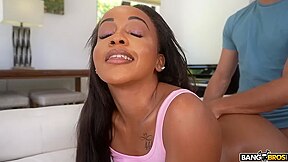 Lily Starfire, Lily Black And Kai Jaxon - Black Hussy Pleasures Her Cocky White Lover In The Living Room
