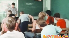Vintage gay studs fucking bareback until sexy cum erupts
